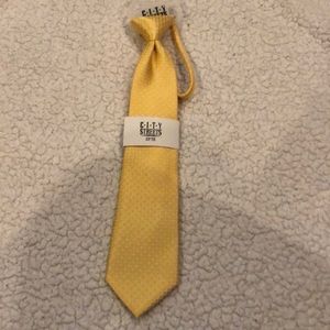 Yellow boys zipper tie
